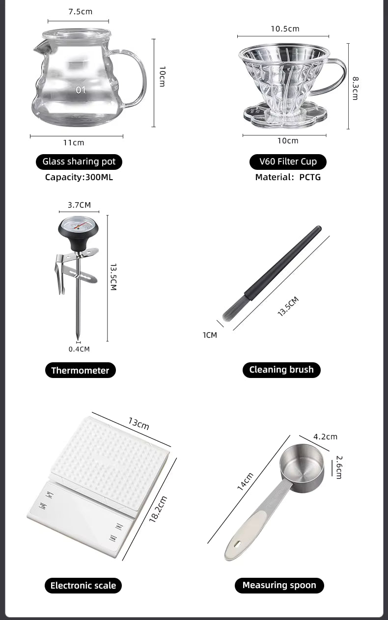 Hand Pour Over Coffee Maker Set