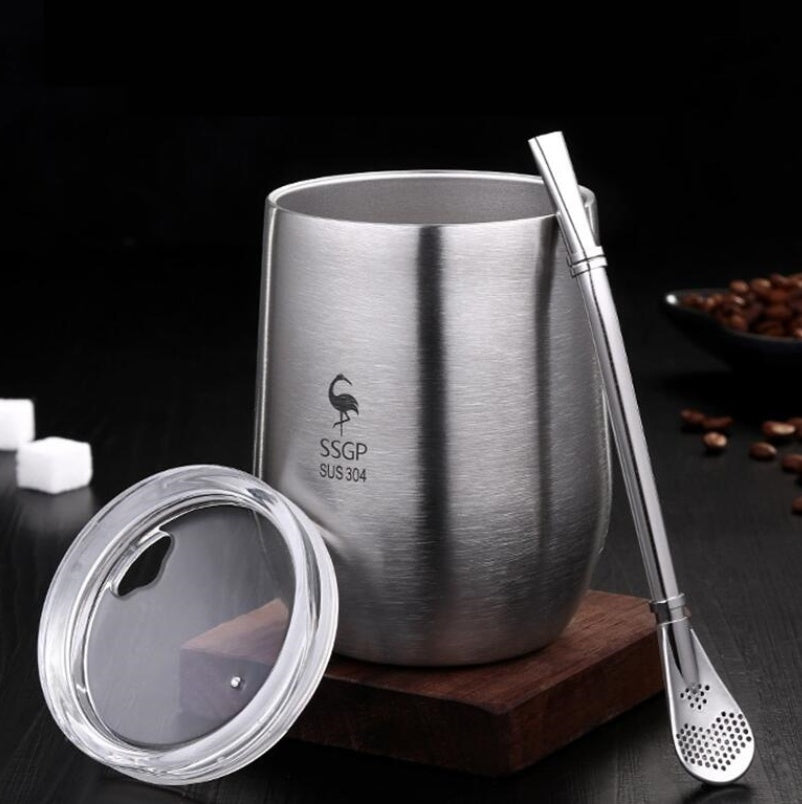 Drop-Proof Double Layer Anti-Scalding Handy Coffee Cup And Teacup