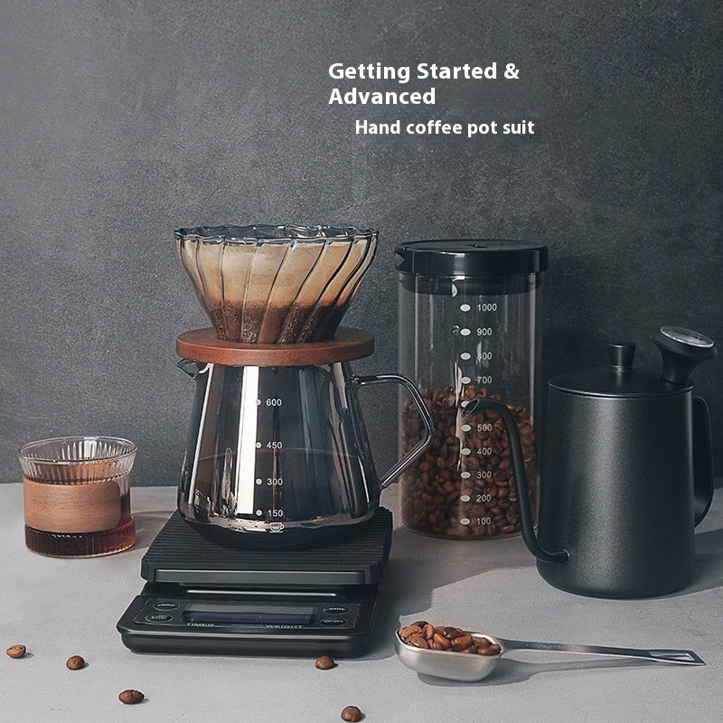 Hand Made Coffee Maker Dripper Filter Cup Suit Borosilicate Glass