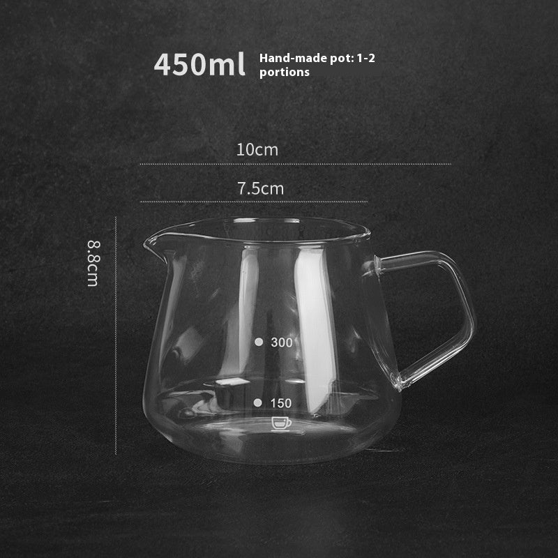 Hand Made Coffee Maker Dripper Filter Cup Suit Borosilicate Glass