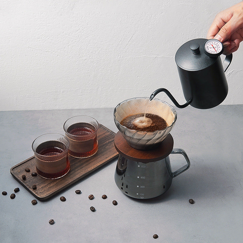 Hand Made Coffee Maker Dripper Filter Cup Suit Borosilicate Glass