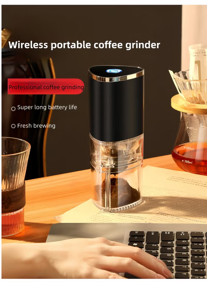 Portable Electric Coffee Grinder – USB-C Rechargeable, Ceramic Burr