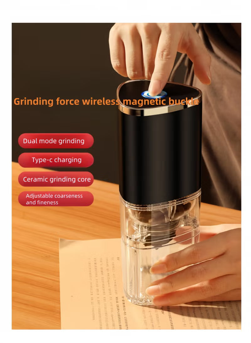 Portable Electric Coffee Grinder – USB-C Rechargeable, Ceramic Burr